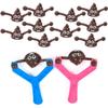 12 Pièces Lanceurs de Caca en Caoutchouc Jouets Mini Jouet Caca Volant Extensible Jouet Blague Rigolo Soulagement du Stress Cadeau Pour Enfants Adultes Jeux de Fête