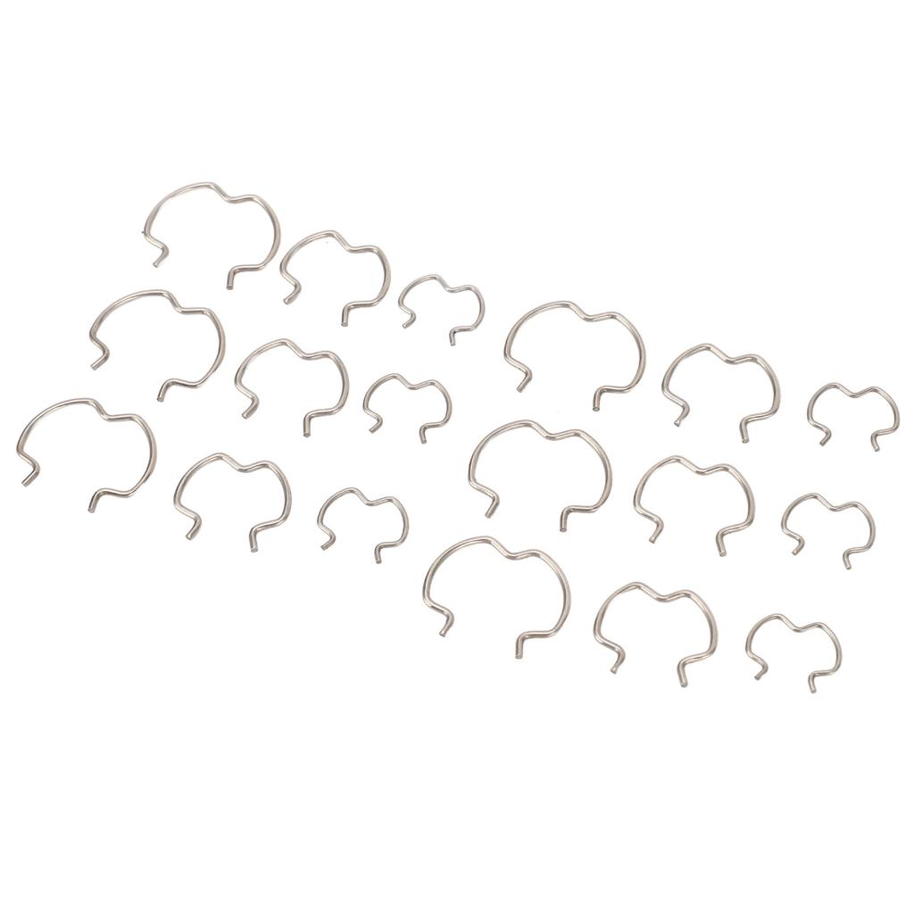 18pcs Transmission Connector Retaining Clips 800 801 Transmission Cooler Line Clips 3 Different Size 3 8in 1 2in 5 8in