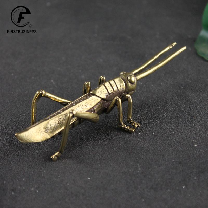 Pure Copper Beetle Craft Ornaments Retro Brass Insect Sculpture Tea Set Accessories Home Tea Pet Desk Decoration Teapot Lid Fork