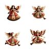 Angelic Acrylic Hanging Decors Set Of 4 Angel Car Hanging Ornament For Vehicle Homes Christmas Celebration Display
