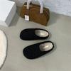 Women's Furry Slippers for Cozy Indoor Wear Plush Soft Home Floor Warm Simple Comfortable Furry Baotou Fur Flip Flops Sliders