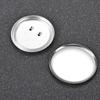 100pcs DIY Art Crafts Metal Brooch Clasps Blank Pin Disk Pad Round Pin Badge  Brooches Jewelry