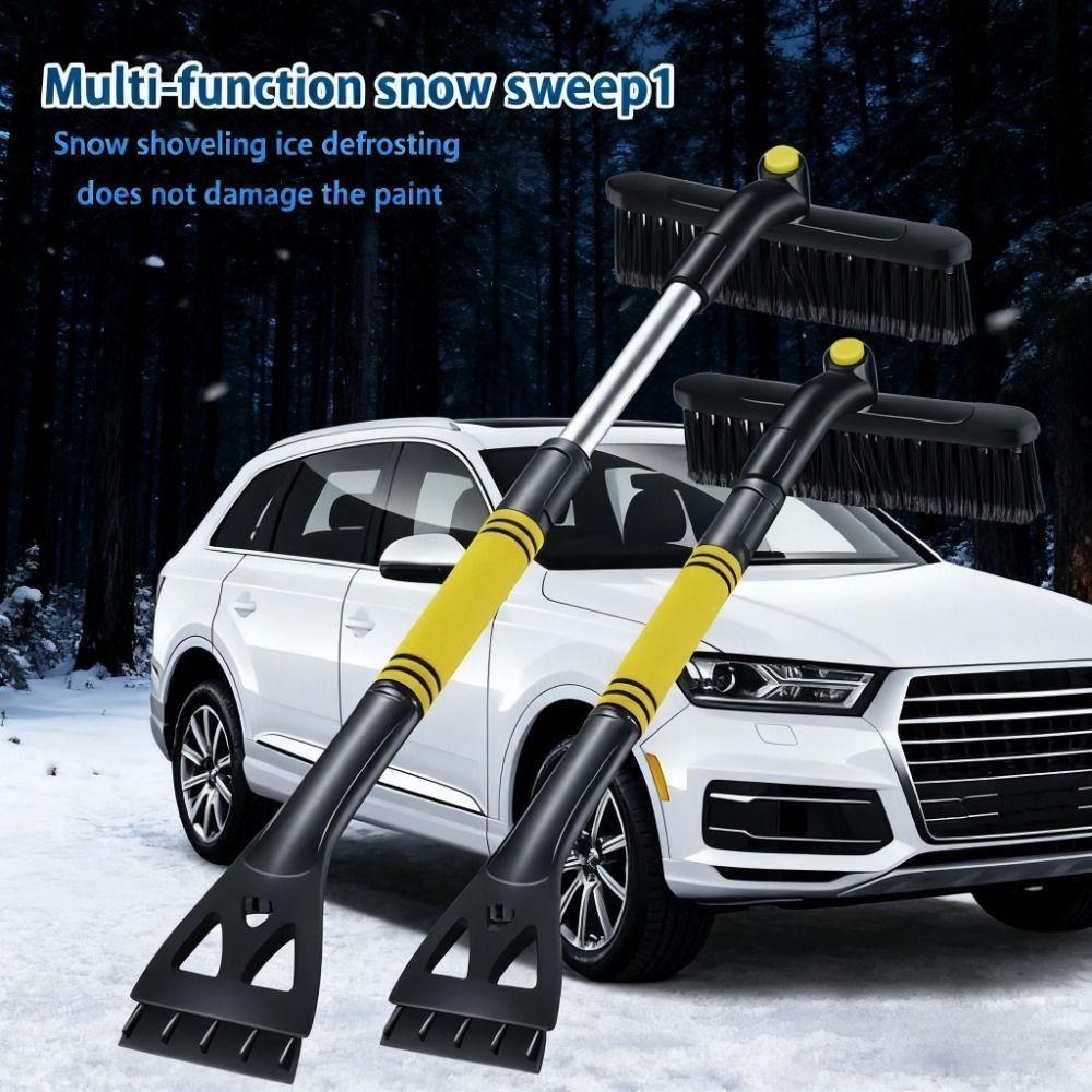 Detachable Ice Scraper Extendable Pole Snow Removal Tool Car Snow Brush  Winter Season