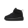 Court Borough 2 Mid 2 Slip Resistant Cushioning Abrasion Resistant High Top Toddler Shoes Black Infant And Toddler CW5869-001