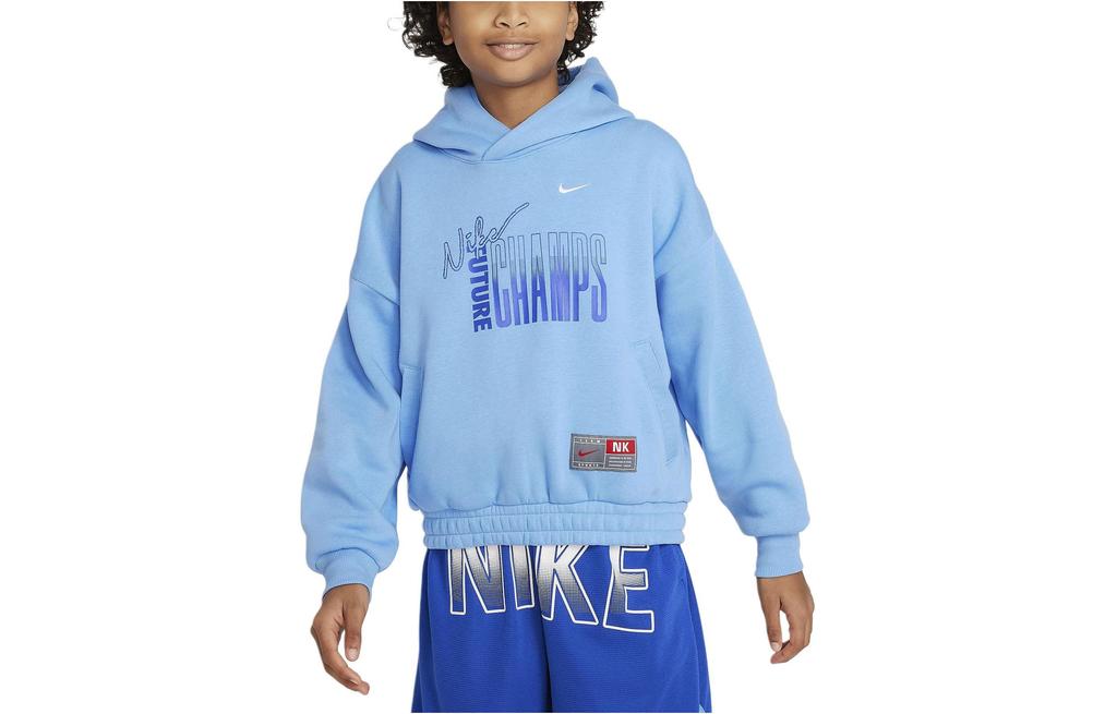 Nike Kids' Apparel Pullover Fleece Hoodie Sweatshirt Blue Kids' FN8355-412