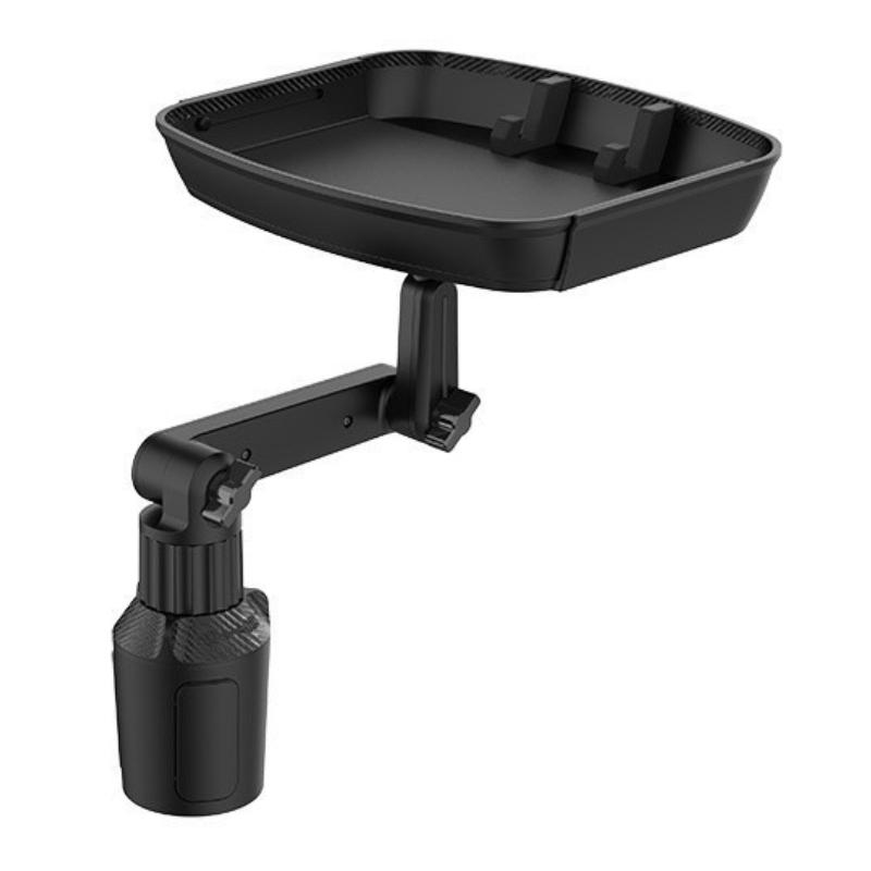 Universal Foldable Car Dining Plate with Cup Holder Phone Bracket Storage Tray Snacks Drinks Mobile Phone Car Food Tray