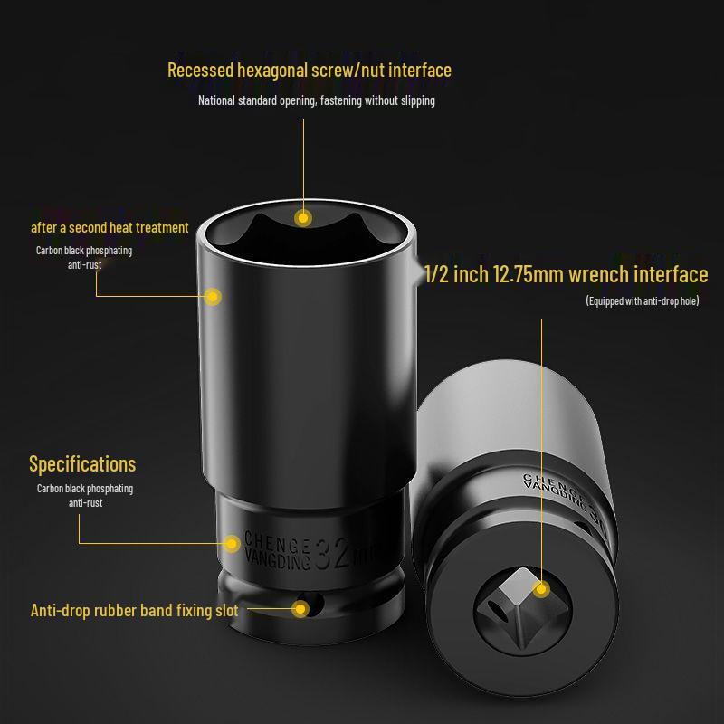 32mm Electric Hex Socket Wrench Set for Auto Repair