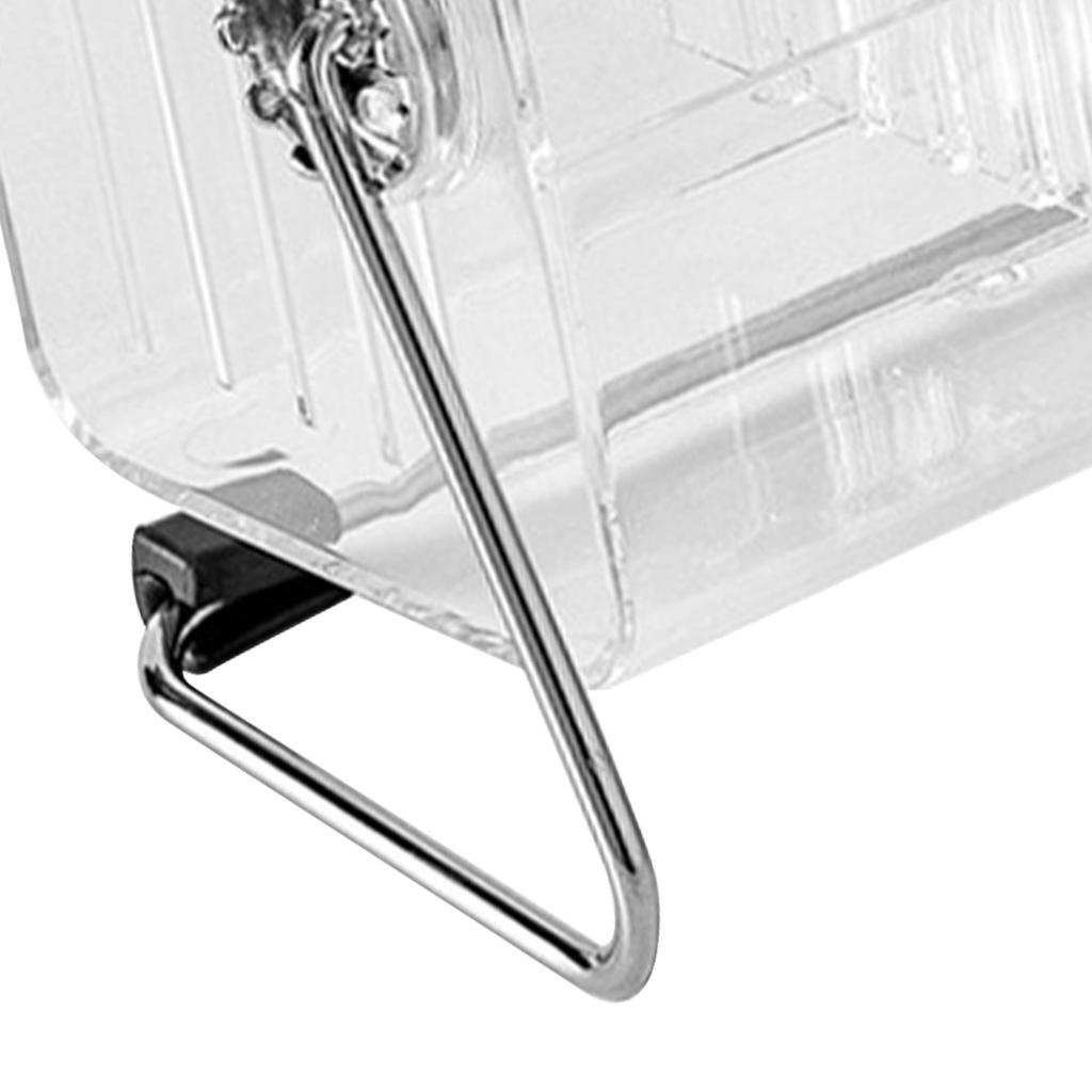 Rotating Clear Acrylic Desk Organizer for Office Supplies Desk Accessories Pen Holder Box Desktop