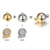 5sets Magnetic Stainless Steel Ball Shape Clasp Connector for Bracelet Necklace Jewelry Making DIY Gold Color End Converter