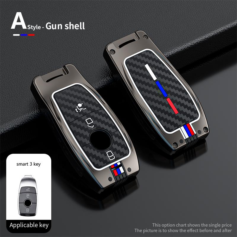 Car Key Case Cover Shell Fob for Mercedes Benz A C E S G Class GLC CLE CLA GLB GLS W177 W205 W213 W222 X167 AMG 3 4 Buttons