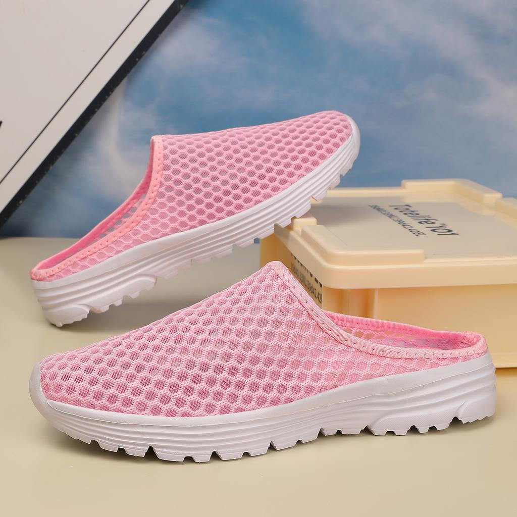 Women Slide Slippers Soft Mules Loafers Slip on Casual Elegant Summer Clogs Pink Moccasin Shoes Plus Size