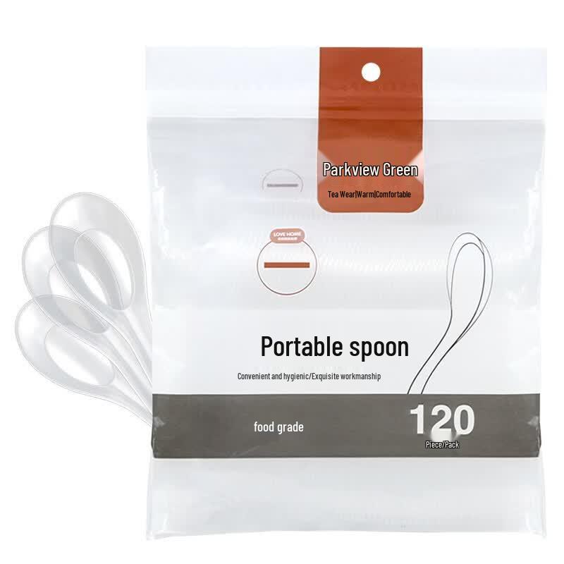 Disposable Plastic Spoons - 120 Count