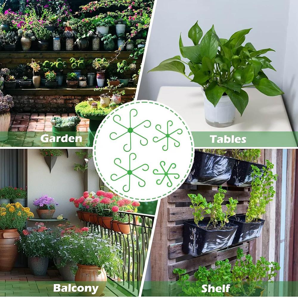 8Pcs Plant Stem Support Set Reusable Flower Growth Stakes, 4 Sizes