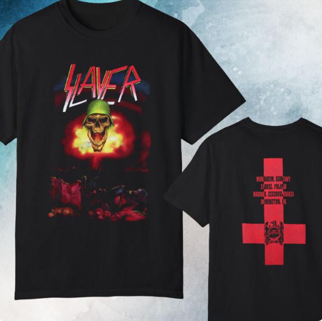 

Slayer Monsters of Rock Europe Tour 1992 T-shirt L