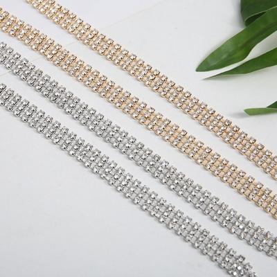 Long Waist Belt Rhinestone Waistband Fashion Waist Chain  for Women Dress Coat