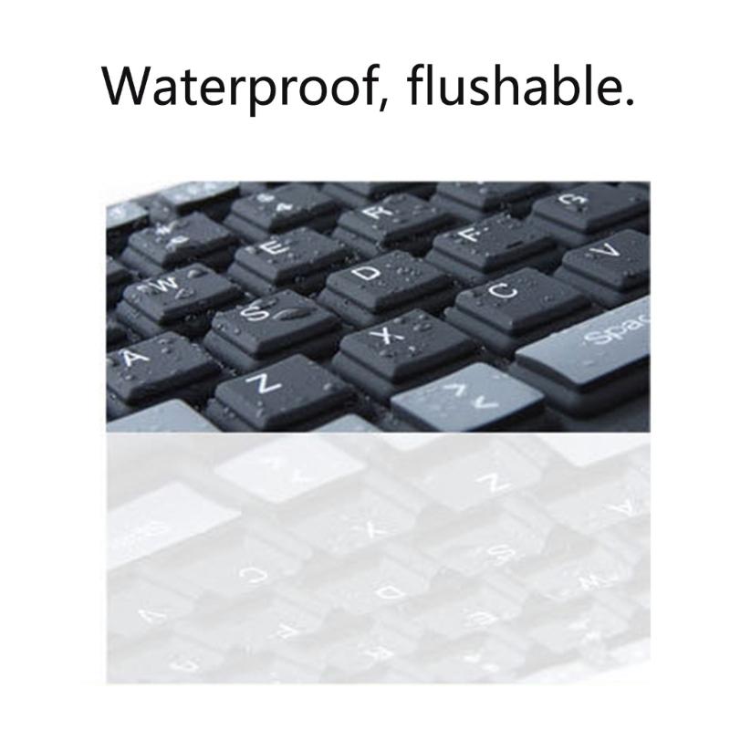 Silents Silicone Keyboards 85Keys USB Wireds Flexible and Foldable Rollups Keyboards for PC and Laptop Use Waterproof