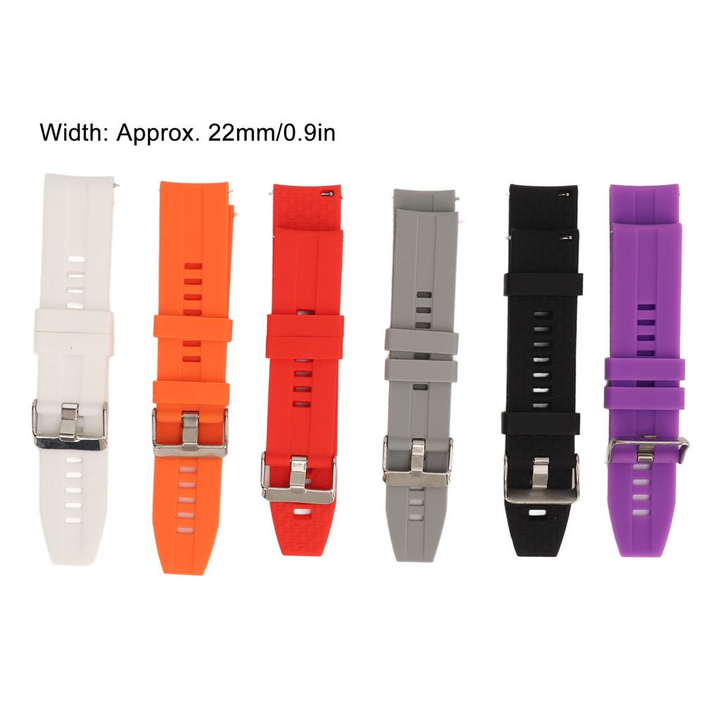 Watchband Strap Silicone Watch Bands Quick Release Comfortable 22mm Wear Proof for Men for Replacement