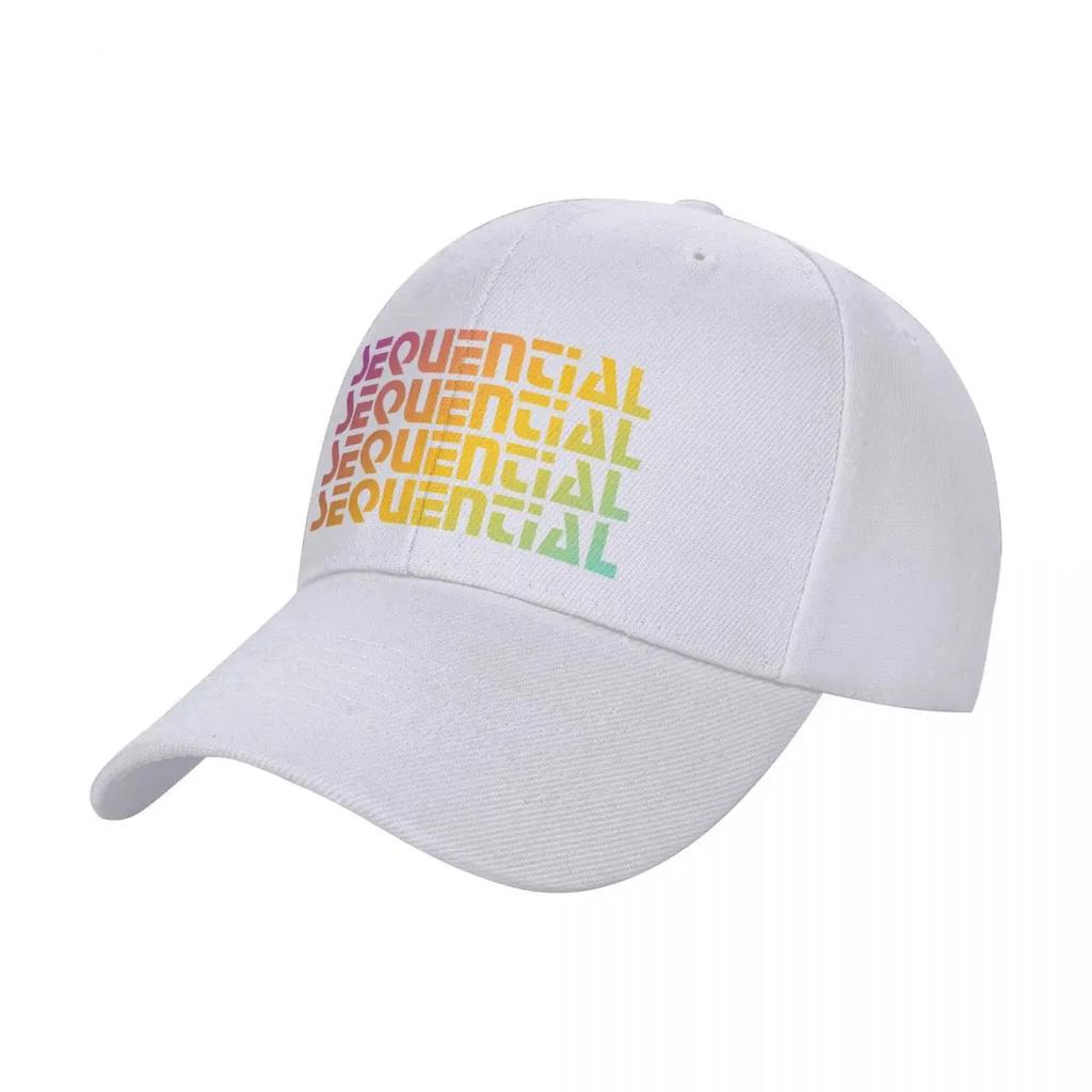 Rainbow Sequential Baseball Cap Designer Cap Mens Big Size Hat Caps Women Mens