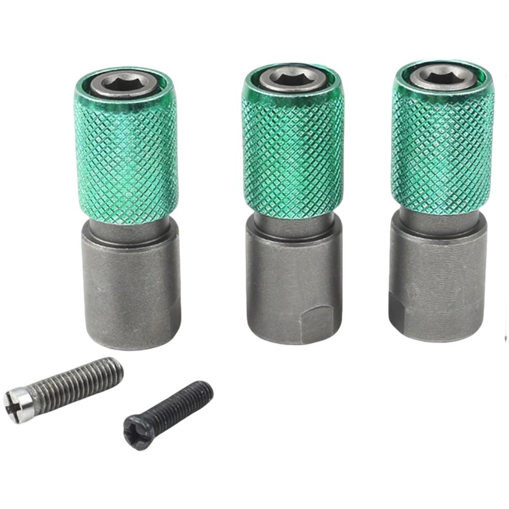 1pcs Green Power Tool Adapter Head For Drill Angle Grinder To Screwdriver Quick Lock Hex Shank Conversion Set