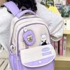 Schoolbag Korean version ins New middle school student backpack commuter bag cartoon high value fashion casual cute student bag