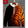 Modische Tier-Kapuzenpullover Für Mann Tiger 3D-Druck Herbst Sweatshirt Hoodie Street Casual Sweatshirt Y2K Übergroß Unisex Kleidung