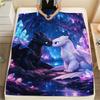 Wie man ein Drache trainiert Ohnezahn & Licht Fury (2) Decke, HTTYD Fan Weiche Kuscheldecke, Tolles Geschenk.chl