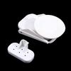 Strong Suction Cup Folding Shower Footstool Non-Slip Surface Space-Saving Installation for Bathroom Shower Bath Tub Pedicure Shaving Foot Rest Support