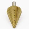 10-45MM Titanium-Plated Triangle Shank Step Drill Bit High-Speed Steel 4241