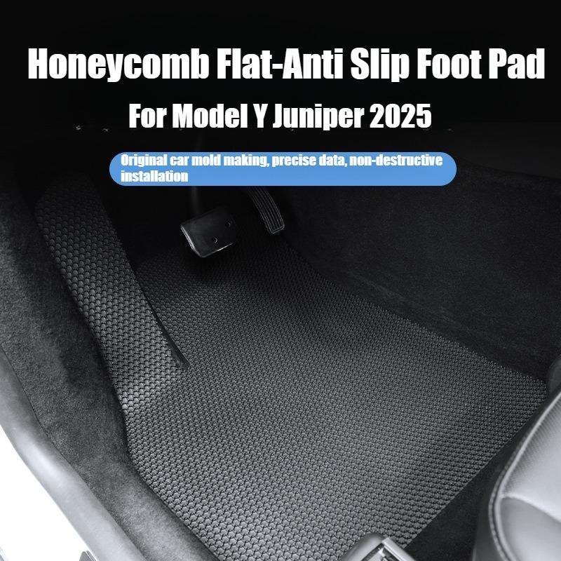 For Tesla New Model Y Juniper 2025 2026 TPE Floor Mats Waterproof Luggage Mat Wear-resistant ModelY Trunk Foot Mats Accessories