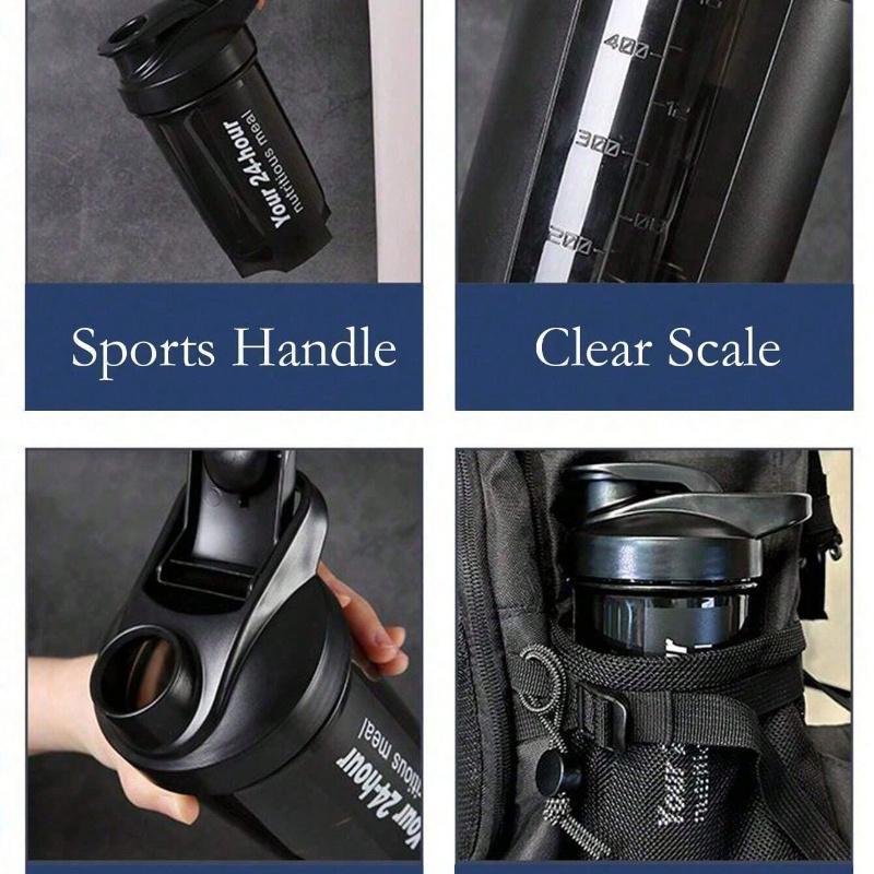 1pc, Plastic Sports Fitness Shaker Cup, Portater Bottle, Coffee Cuuitable for Kitchen, Restaurant, Fitness, Camping, Work and School