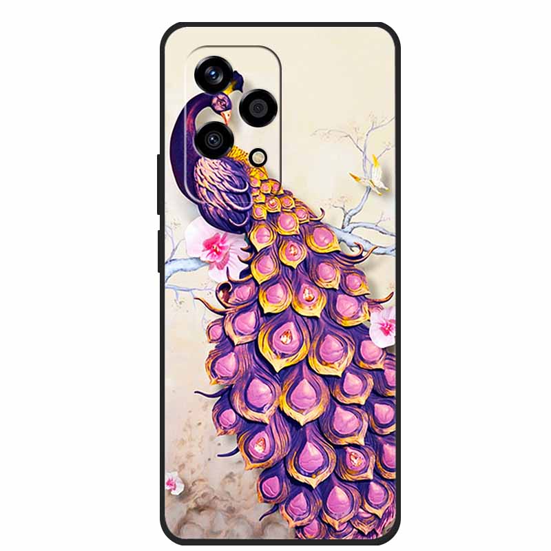For Honor 200 Lite Cases Animals Soft TPU Painted Cat Phone Case Back Cover For Huawei Honor 200 Lite 5G Protection Bumper funda