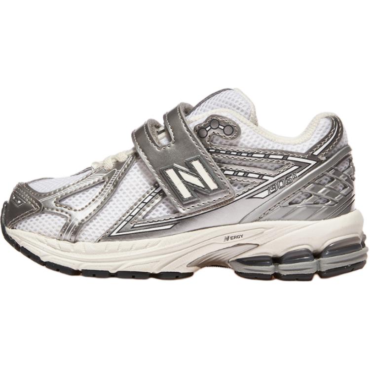 New Balance Comfortable Versatile Low-Top Kids Running Shoes Kids sneaker Silver PV1906SW