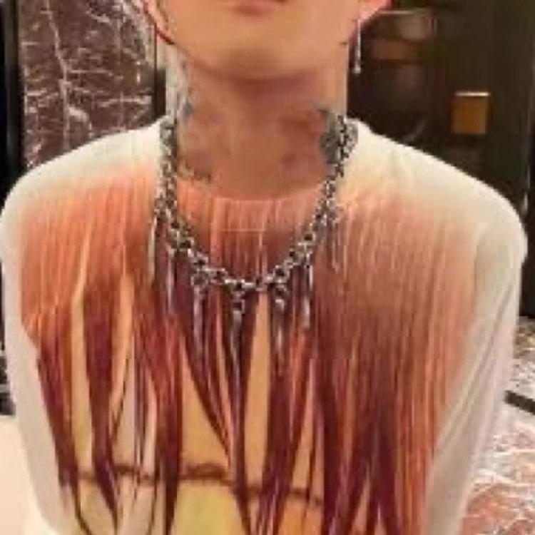 Trendy Geometric Necklace Hip Hop Rivet Necklace Pendant Sweater Chain for Youthful Women Daily Wear And Special Event