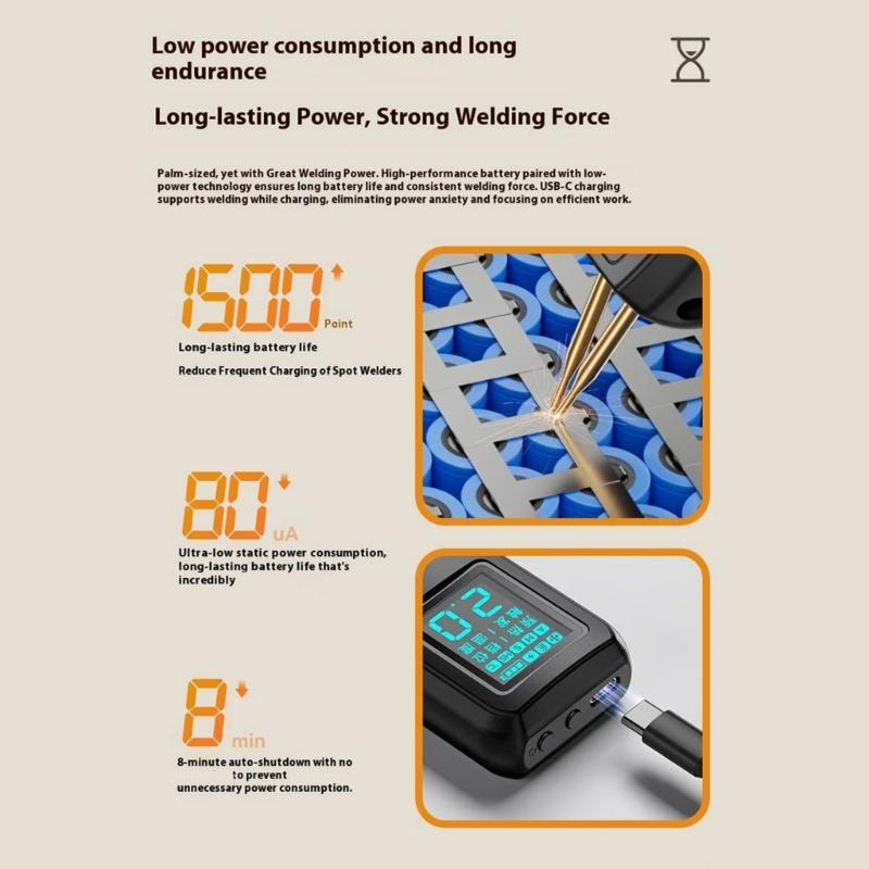 Spots Welding Machine Adjustable 0.5-3mm Electrode Gaps Automatic Manual Modes For Battery Electronics Hardware Repairs
