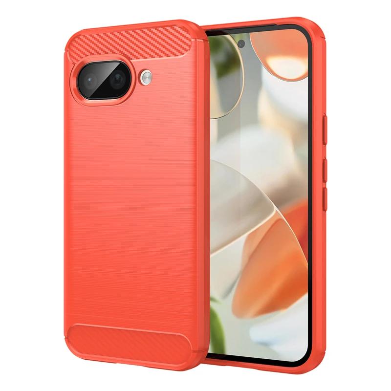 

Full Cover For Google Pixel 9A 8A 7A 6A Case Google Pixel 9A 8 7 6 9 Pro XL Anti-knock Silicon Carbon Fiber Back Cover Case Pixel 9A красный