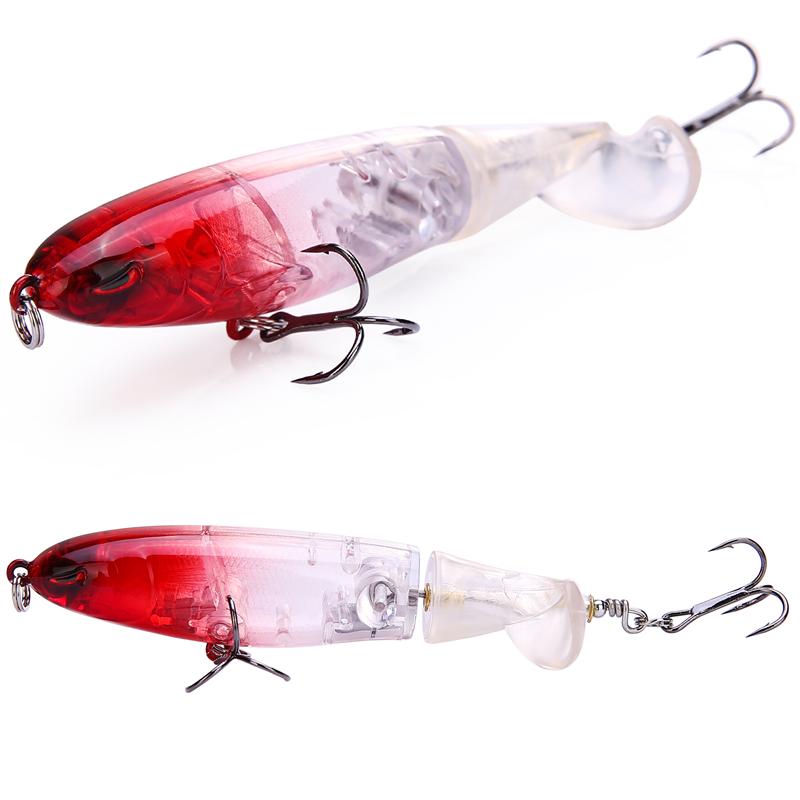 Nalucă de pescuit cu 2 secțiuni Momeală tare Wobbler Minnow Bait Crank Popper Swimbait Aparatură de pescuit