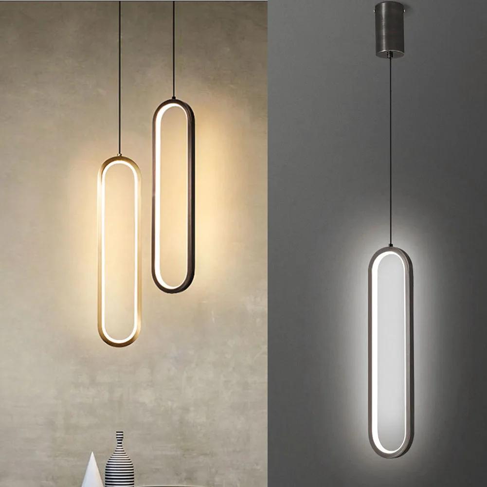 Rings Circle Ceiling Hanging Modern Luxury LED Chandelier Pendant Lights Nordic Home Light Suspensions Luminaire Home Decoration