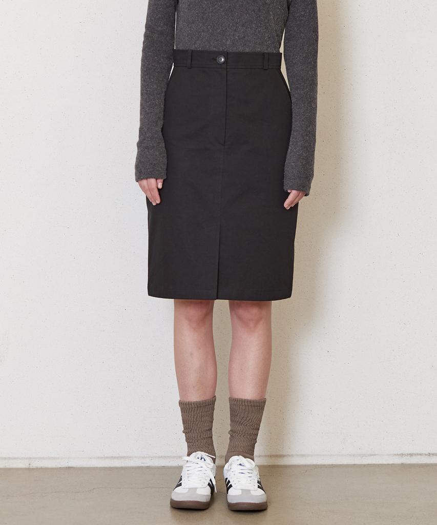 Jun By Jun K Cation Cotton Skirt_Black