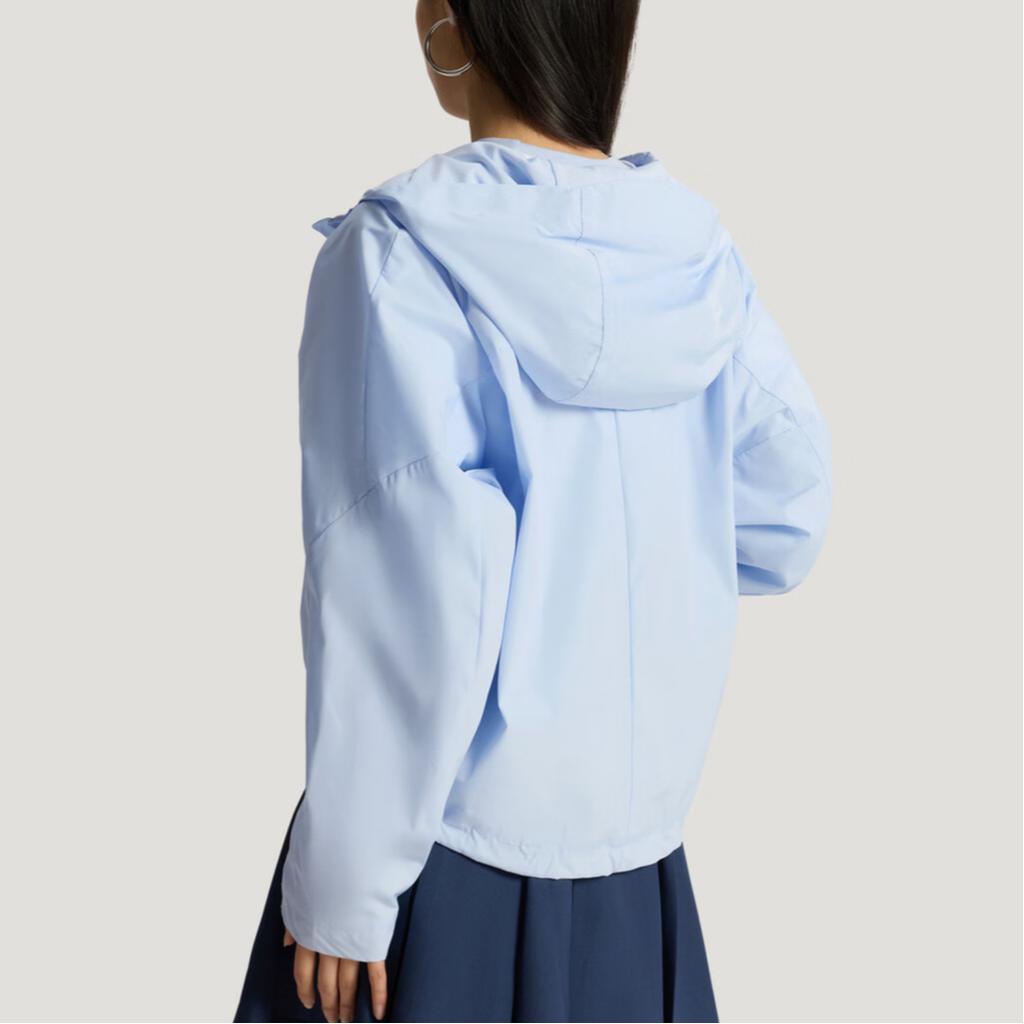 Adidas SS26 Solid Color Long Sleeve Hooded Water-Resistant Jacket Women Jacket KV5969