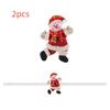 2pcs Cute Christmas Doll Curtain Tiebacks Creative Curtain Fixer Snowman Curtain Strap  New Year