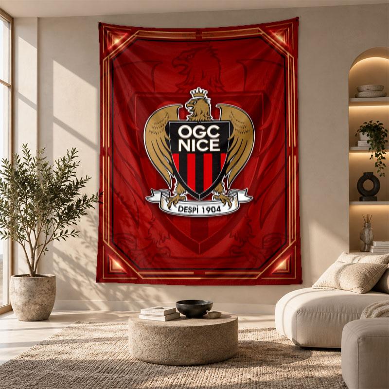 Decorative Tapestry,OGC Nice FC Printed Wall Art, Lightweight Wall Hanging For Bedroom Background