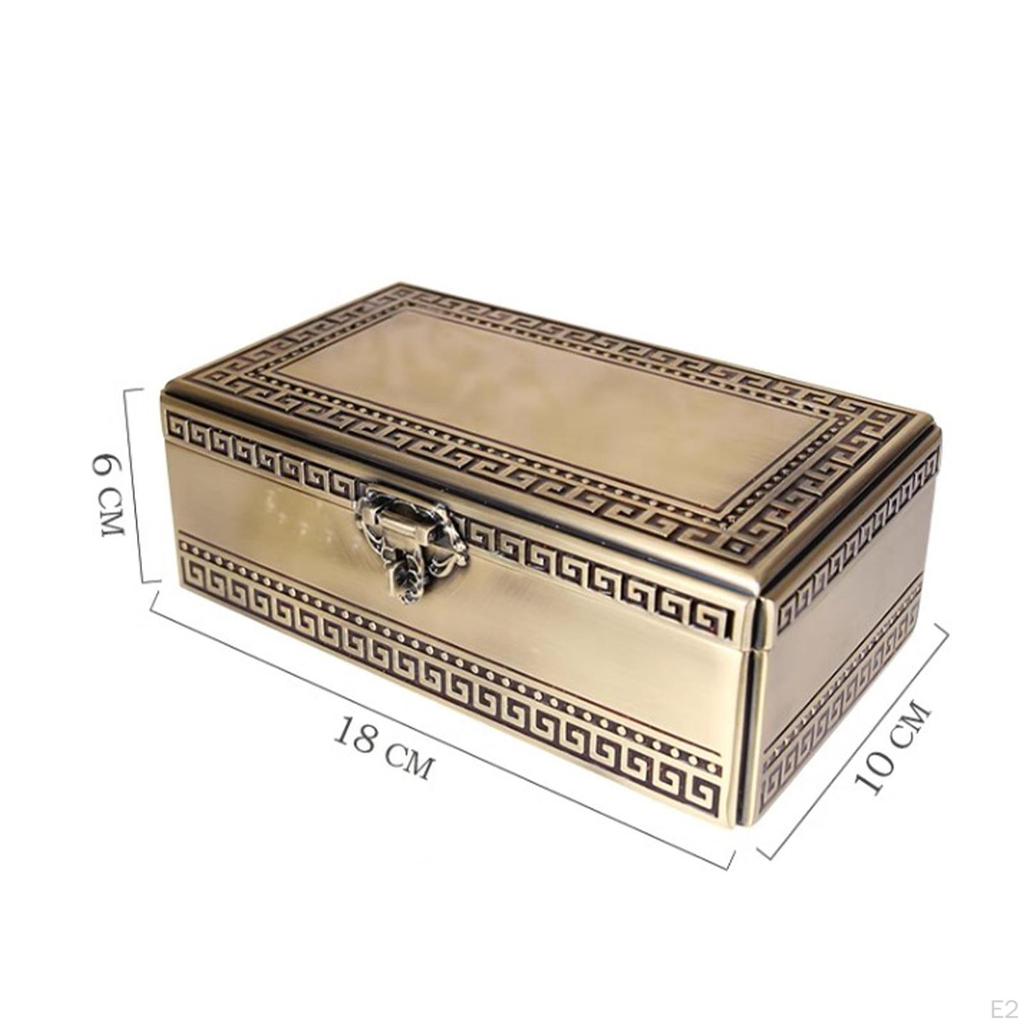 Pudełko na biżuterię dla kobiet, etui na biżuterię, stop, rękodzieło, szkatułka, naszyjniki, kolczyki, organizer na