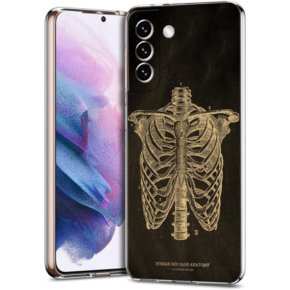 

Чехол для телефона с изображением скелета и доски для Samsung Galaxy S24 Plus S23 S22 S21 S20 FE Ultra 5G S10 S10E S9 Samsung S9 Plus