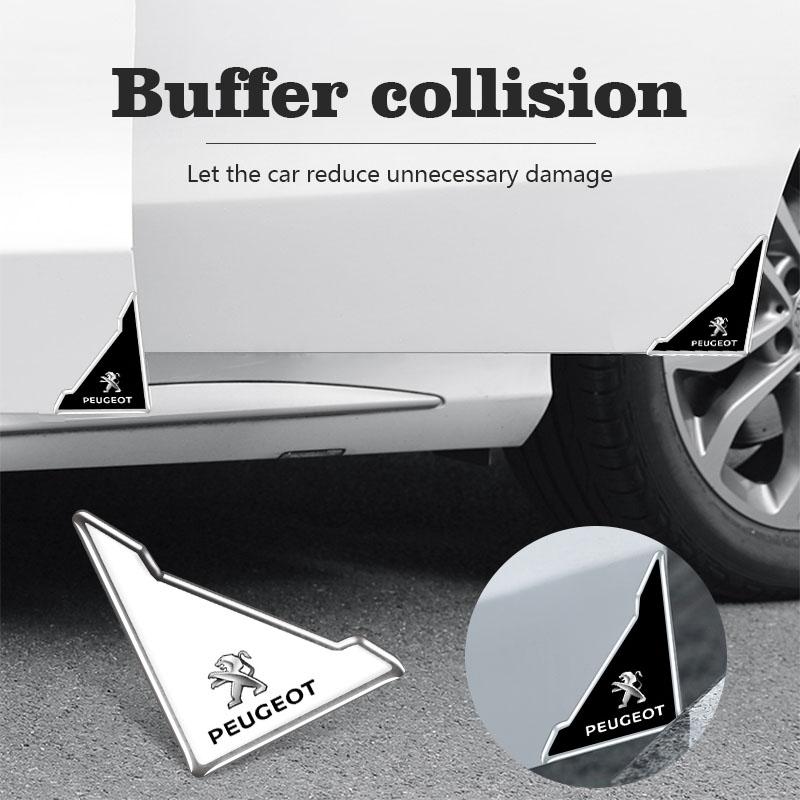 2026 Hot Car Sticker 4PCS Car Door Anti-collision Corner Protectors Stickers Accessories For Peugeot 206 307 308 3008 207 208 40