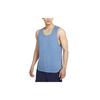 Dri-Fit Solid Color Casual Loose Fit Round Neck Sports Tank Top Men Tops Space-Blue CZ2293-492