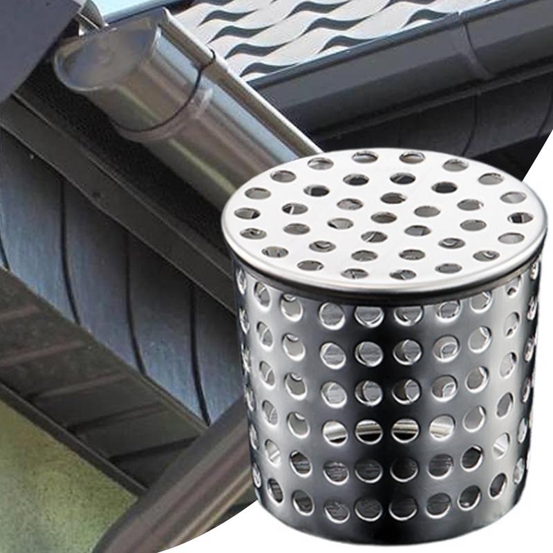 drain pipe filter cap Stainless Steel Anti-Blocking Drain Cover water pipe protector drain downpipe protection device