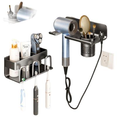 Drill-Free Wall-Mounted Hair Dryer Holder