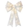Multicolor Illuminated Christmas Bow With Red LEDs 54cm Weather Resistant Hanging Ornament For Front Door Garage Wall Festival D