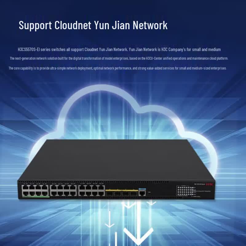 H3C S5570S-28S-HPWR-EI Gigabit Layer 3 PoE Switch