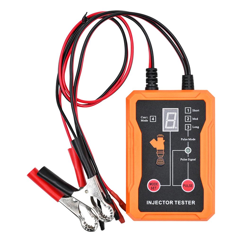 Rengjøringsverktøy for drivstoffinjektortester opptil 8 pulsmoduser Injektortester Kortslutningsbeskyttelse 12V